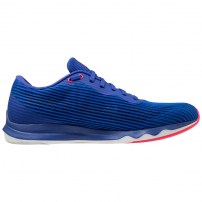 Кросівки для бігу чоловічі Mizuno WAVE SHADOW 4 Blue/White/Pink